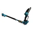 Акумуляторна пилка 15см Makita DUC155Z з телескопічною штангою 2м для догляду за садом два АКБ у комплекті, фото 5