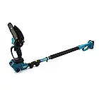 Акумуляторна пилка 15см Makita DUC155Z з телескопічною штангою 2м для догляду за садом два АКБ у комплекті, фото 4