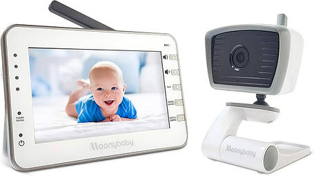 Відеоняня moonybaby Trust 30 з камерою і нічним баченням, ні, Wi-Fi, великий радіус дії, екран 4,3 дюйма, фото 1