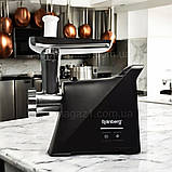 Електрична м'ясорубка Rainberg 3000 Вт соковижималка для томатів 1,5 кг/хв шнекова м'ясорубка з реверсом, фото 2