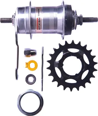 Комплект Shimano NEXUS: Втулка гальмівна 14Gx36H, SG-3C41, шифтер SL-3S42E (1700) зірка 22Т (04100)