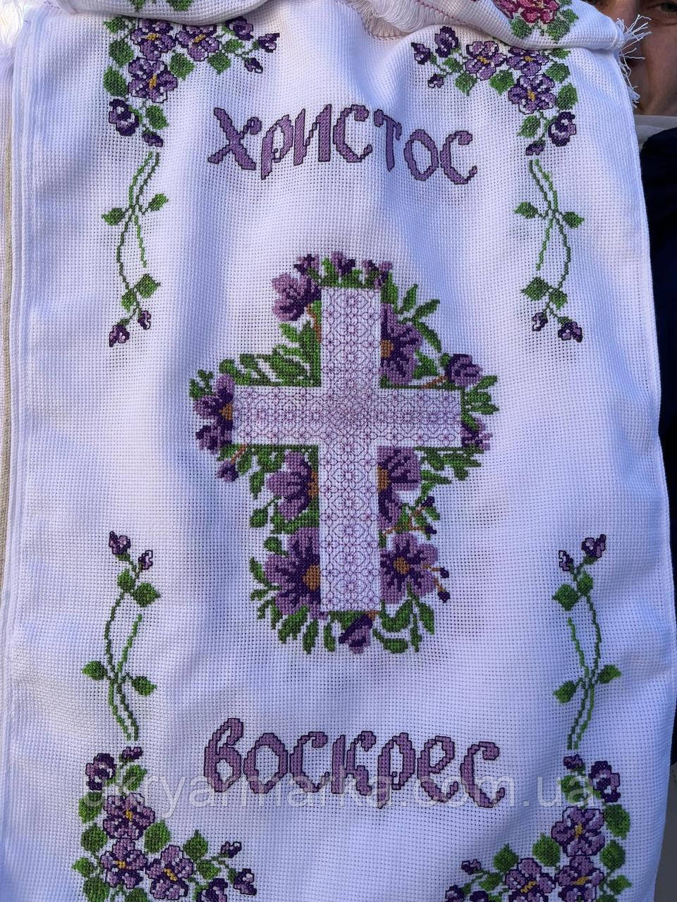 Великодній рушник на кошик , серія "Квітковий"
