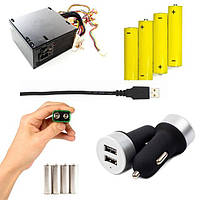 Батареї, акумулятори, зарядки, кабелі