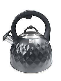 Чайник із нержавіючої сталі 3 л Bass Polska BH 98053, Нержавіючий чайник, Чайник зі свистком, Чайник нержавійка