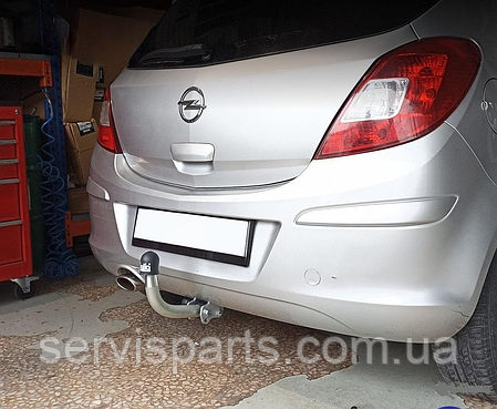 Фаркоп Opel Corsa D 2006-2014 (Опель Корса D) оцинкований, фото 1