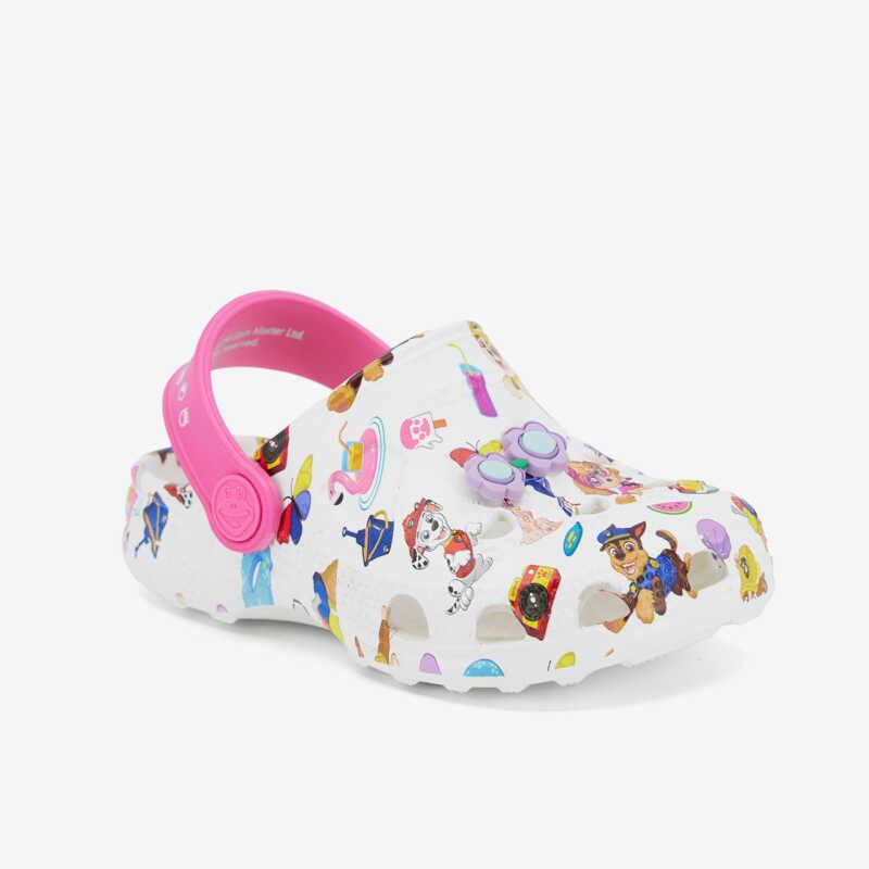 Сабо (крокси) дитячі COQUI LITTLE FROG (8701 White/Lt. Fuchsia PP Skye + Amulet) білий/рожевий білий