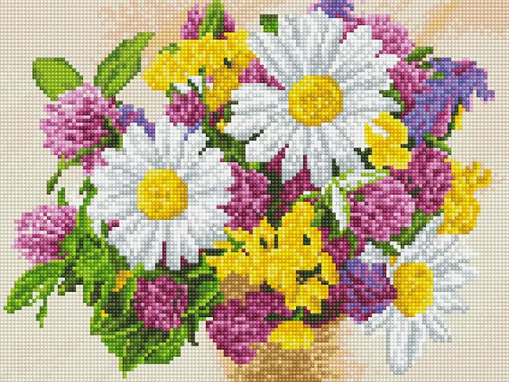 Алмазна мозаїка Rainbow Art (EJ1357) Літній букет, 30 х 40 см, фото 1