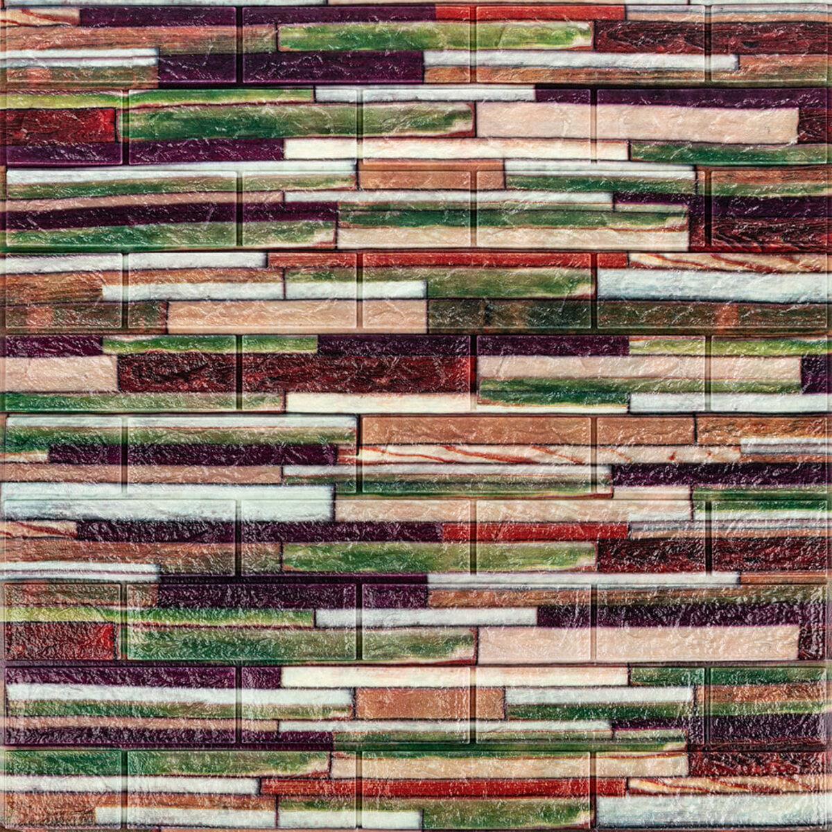 Панель стінова 3D 700х770х6мм Мікс SW-00001799, фото 1