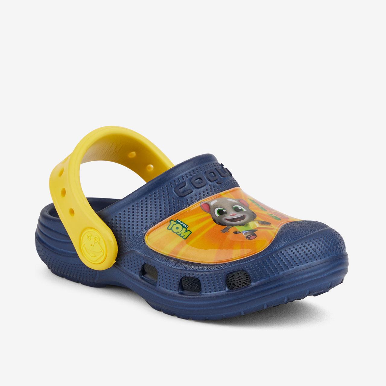Сабо (крокси) дитячі COQUI MAXI (9382 Navy/Yellow) синій/жовтий