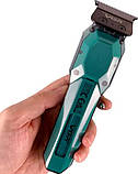 Машинка для стриження акумуляторна VGR V-900, зелена, фото 3