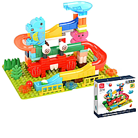 Розвиваючий конструктор Feelo 2214 Трек Лабіринт 132 деталі у коробці + 2 пластини