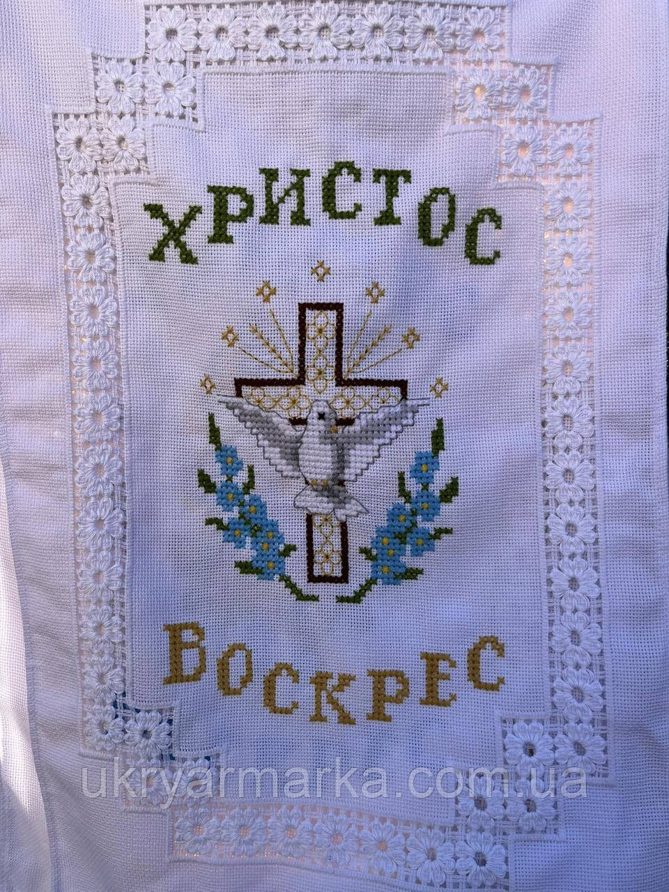 Великодній рушник на кошик , серія "Квітковий"