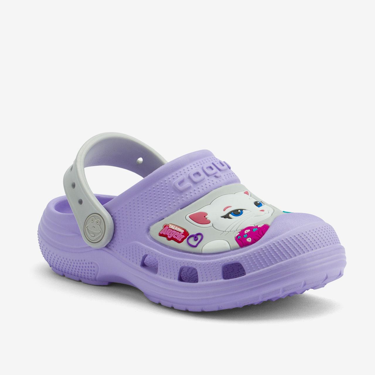 Сабо (крокси) дитячі COQUI MAXI Talking Tom and Friends (9382 Lt. lila/Khaki grey) світло-фіолетовий/сірий