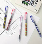 Гелева ручка "Moon Light", чорна, 0,5 мм, фото 4