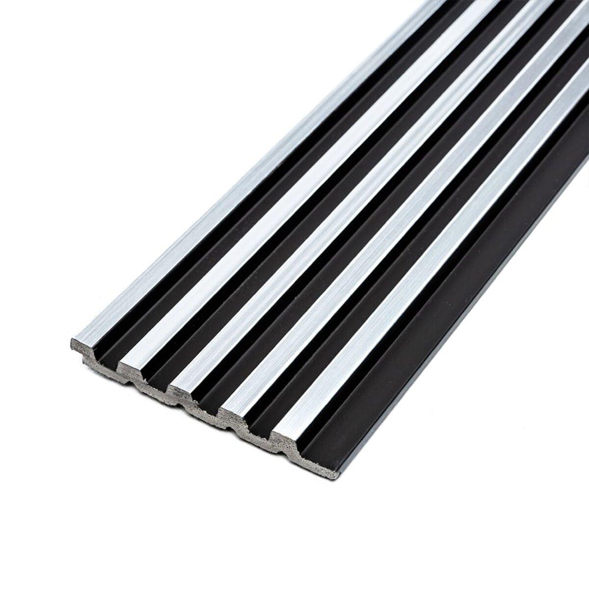 Рейка декоративна PS 2900х120х12мм Чорний зі сріблом SW-00002133