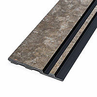 Рейка декоративна PS 2900х120х12мм Сіро-коричневий із золотими вкрапленнями SW-00002138