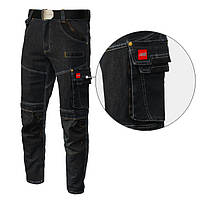 Штани джинсові робочі JEANS STRETCH Black S