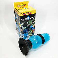 Поїлка для собак дорожня переносна Aqua Dog 537 мл портативна пляшка для великих та дрібних собак FS-97 FU-65