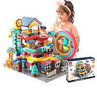 Розвиваючий конструктор Трек Лабіринт Feelo 1683D-3 297 деталей у коробці + 2 пластини