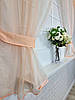 Комплект штор для кухні "Тіна"  персикова, фото 9