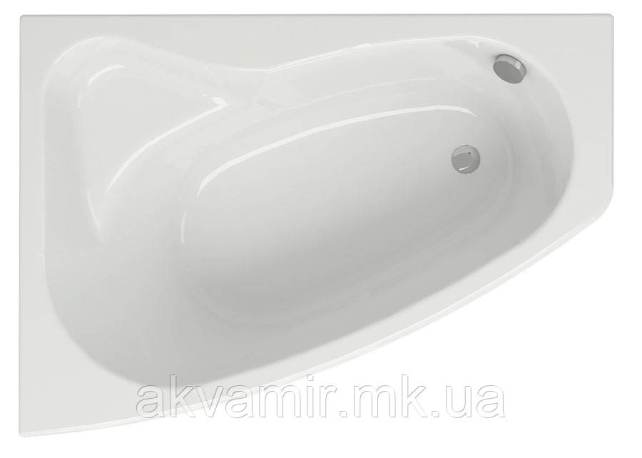 Ванна акрилова асиметрична Cersanit Sicilia 150х100 ліва з ніжками, фото 1