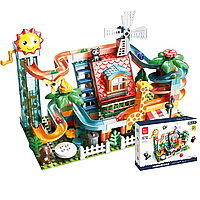 Розвиваючий конструктор Трек Лабіринт Feelo 1671D 255 деталей у коробці + пластина