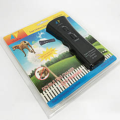 Відлякувачі для собак ZF853E Super Ultrasonic, Ультразвуковий відлякувач собак з ліхтариком FJ-71