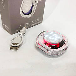Бездротові навушники TWS T8 PRO з прозорим кейсом Вакуумний LED дисплей Bluetooth 5.3. CP-537 Колір: білий