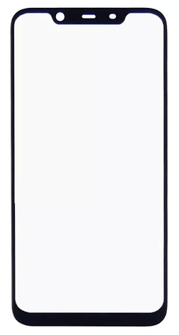 Скло дисплея (для переклеювання) Nokia 8.1/X7 2018/7.1 Plus, чорне, з OCA-плівкою, оригінал (548) з, фото 1