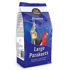 Повнораціонний преміум корм для середніх папуг Deli Nature Premium LARGE PARAKEETS 1 кг.
