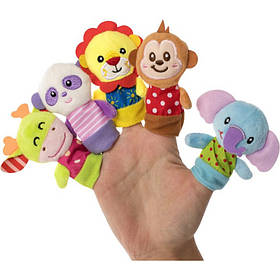 Набір іграшок на пальці "Веселі звірятка" Baby Team 8715, Toyman