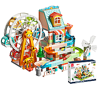 Розвиваючий конструктор Feelo 2221-1 "Колесо огляду" 225 деталей у коробці