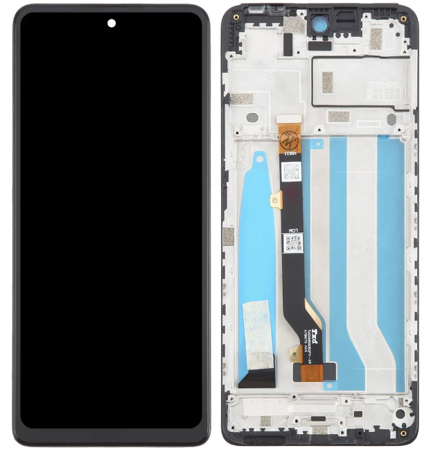 Дисплей (екран) для Tecno Spark 10 Pro KI7 чорний, оригінал PRC, з рамкою