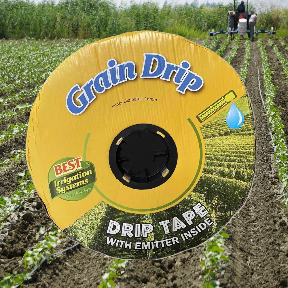 Крапельна стрічка емітерна 7 mil, 10 см, 1,38 л./год, 1000м Grain Drip - Корея