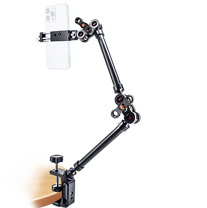Металлический кронштейн, держатель Magic Arm Super Clamp 53 см для фото/видео техники, смартфона, фото 1