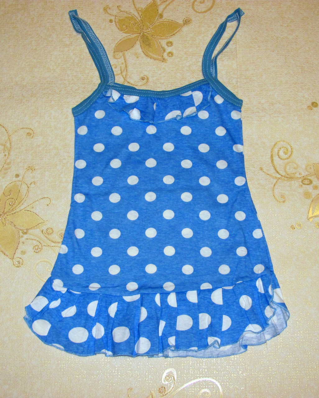 Платье сарафан в горошек на девочку 1-2 года - фото 1 - id-p459508317