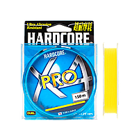 Шнур Duel Hardcore X4 Pro 150м #0.6 12lb Yellow