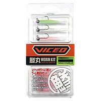Набір приманок Viceo Aji Mebaru Worm Kit 1.8" 1.5г KM Pink