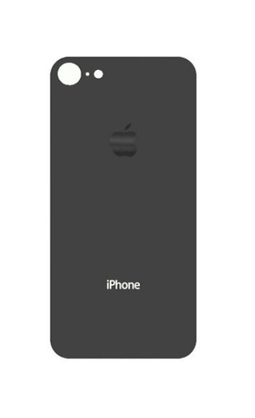 Задня кришка для iPhone 8, чорна, фото 1