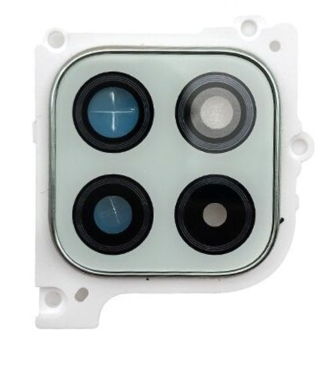 Скло камери для Samsung A226B Galaxy A22 5G, з рамкою зеленого кольору, Mint