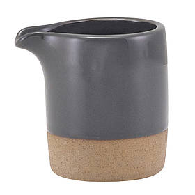 Молочник 90 мл, без ручки, сірий, Kava Dark Grey Stoneware, GenWare JUG-KDG9