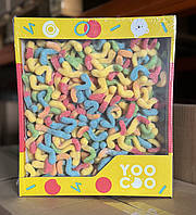 Желейні цукерки Червʼячки неонові Gummi worms ТМ Yoo Coo 1,5 kg