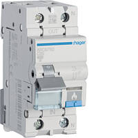 HAGER 1P+N, 25A С, 6kA ARC975D Хагер Автоматичний вимикач із дуговим захистом AFDD