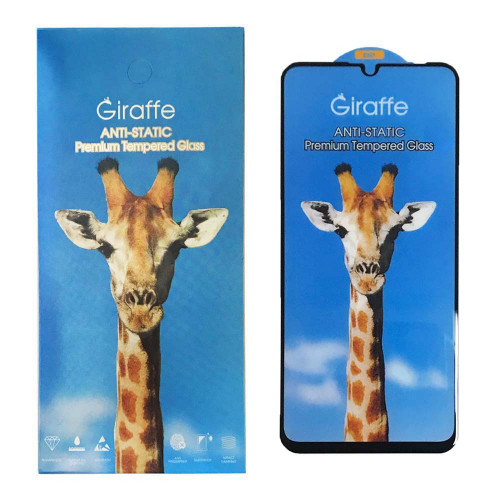 Захисне скло для телефона Xiaomi Redmi 13C/ Poco C65 чорне Giraffe Anti-static, фото 1