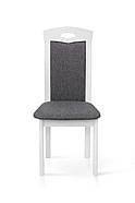 Стілець Честер, білий/сіра тканина, фото 2