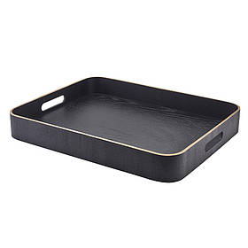 Таця 45.5*36 см, чорний шпон, GenWare WVT-B4536BK