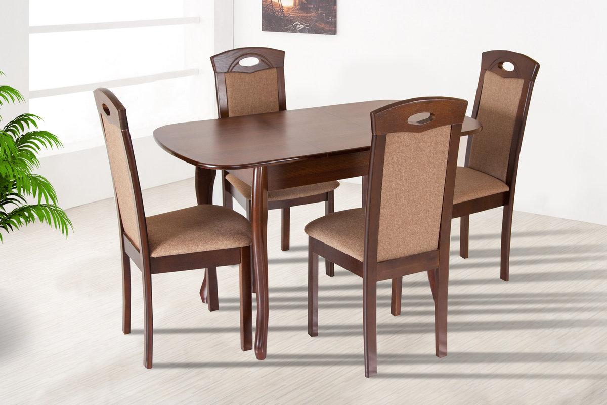 Стіл обідній Кантрі (930+300)*670, горіх темн., фото 1