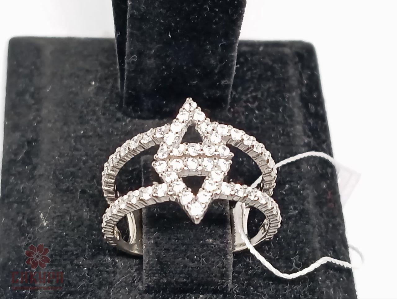 Срібна Каблучка зі вставкою цирконій, фото 1