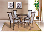 Стіл Чумак нерозкл (D=80), темн горіх, фото 2