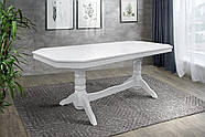Стіл обідній Буковель розкл (160+40)/90, білий, фото 2